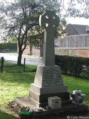 The 1914-1918 War Memorial at Bewholme.