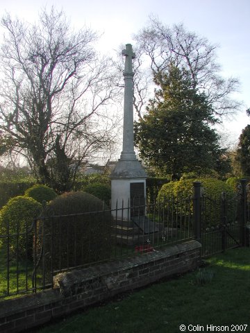The War Memorial at Withernwick.
