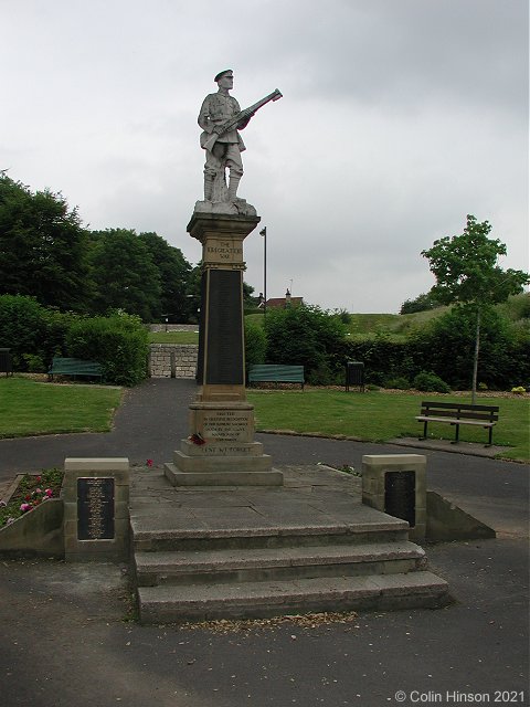 The World War I and II Memorial at Conisbrough.