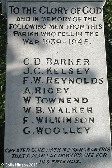 The World War I and II memorial at Fairburn