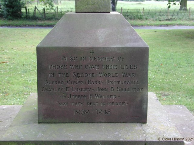 The War Memorial in St. John's Churchyard.