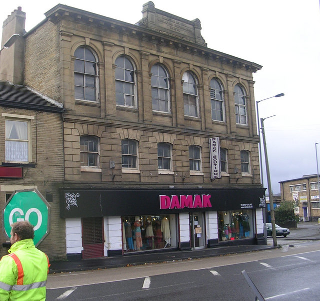 The former Wesleyan Reform Chapel: now Damak Boutique, Bradford